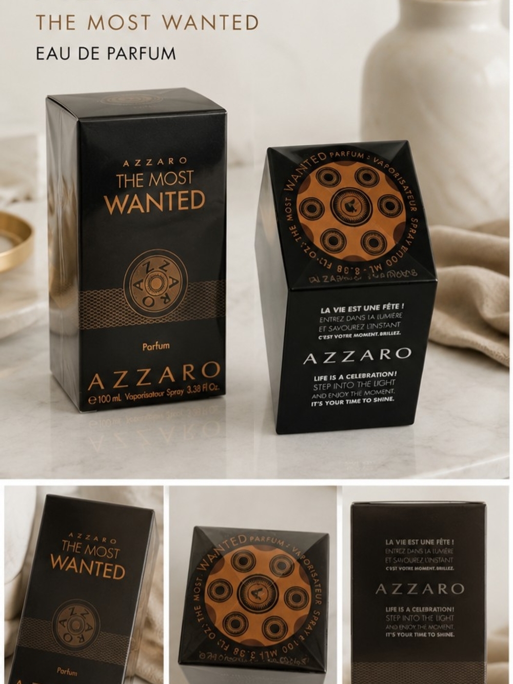 Wanted Black and Gold Fragrance Gift Set by Wanted